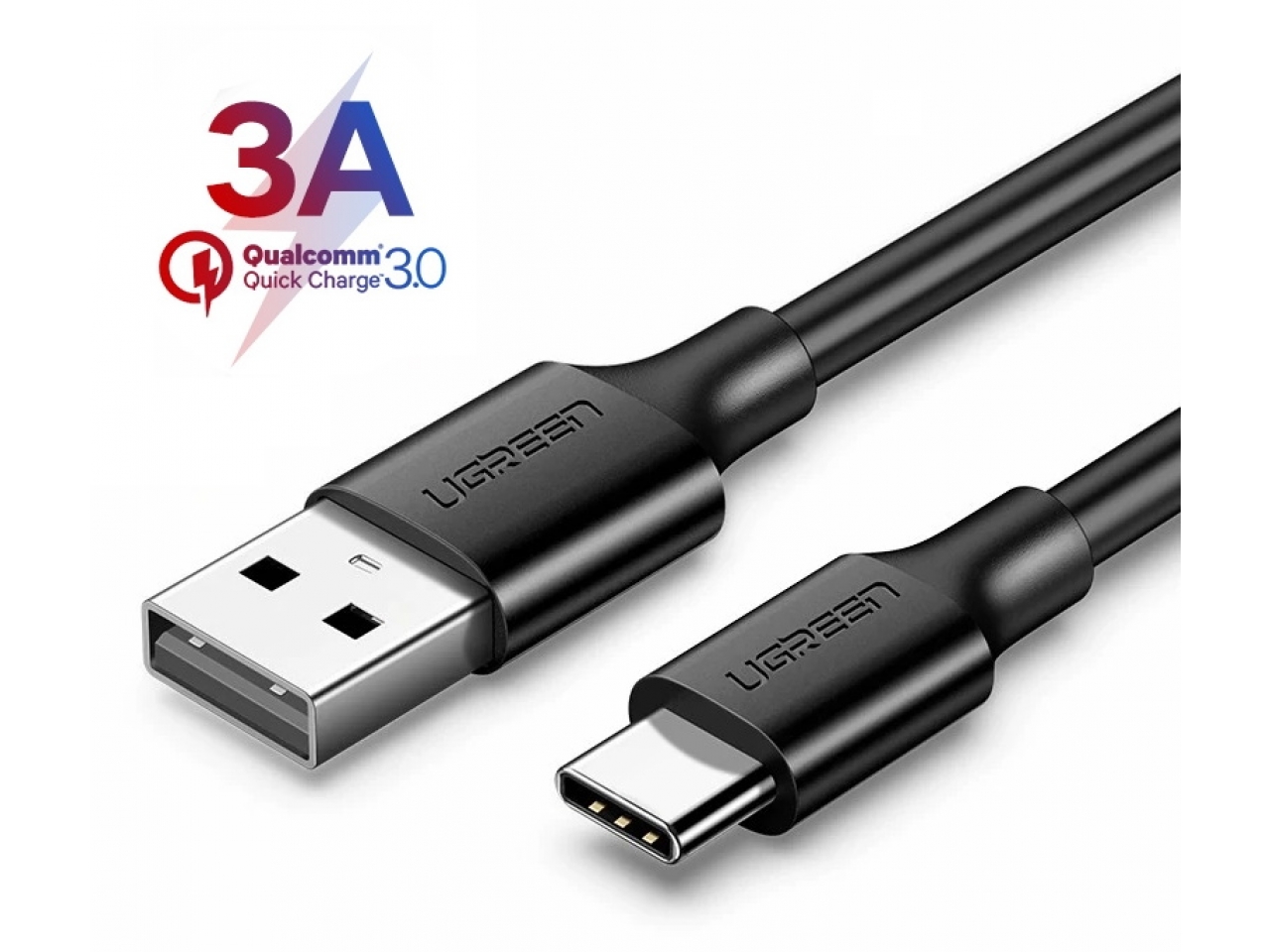 UGREEN Extra langes USB-C Lade Kabel 3A QC3.0 - 3 Meter schwarz online  bestellen