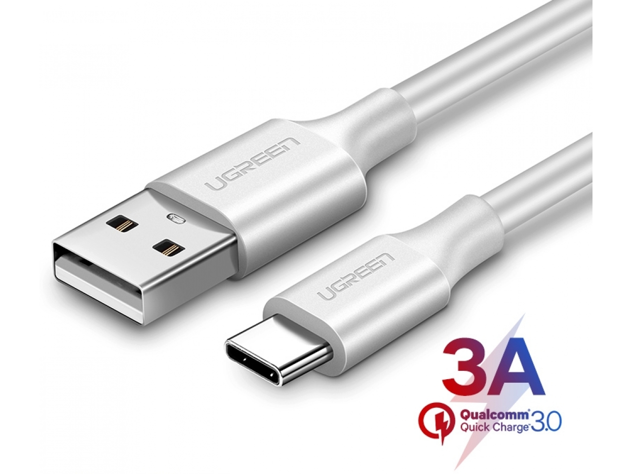 UGREEN USB-C Lade Kabel 3A QC3.0 - 1.5 Meter weiss online bestellen