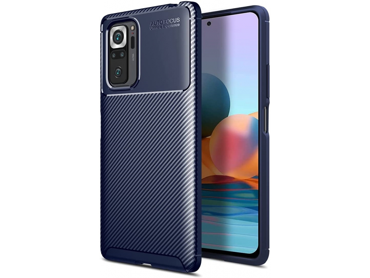 Xiaomi Redmi Note G Carbon Design H Lle Tpu Case Flexibel Blau