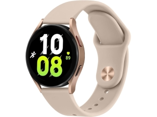 Samsung Galaxy Watch5 40mm Ersatz Armband Silikon beige