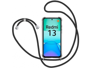 Xiaomi Redmi 13 Handykette Necklace Hülle Gummi transparent