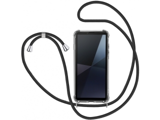 Sony Xperia 10 VI Handykette Necklace Hülle Gummi transparent