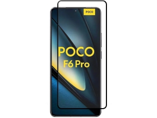 Xiaomi Poco F6 Pro 100% Vollbild Panzerglas Schutzfolie 2.5D 9H