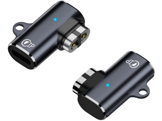 Lightning zu Shokz OpenRun magnetischer Winkel Charge Adapter