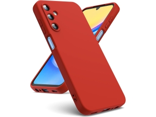 Samsung Galaxy A15 5G Liquid Silikon Case Hülle rot