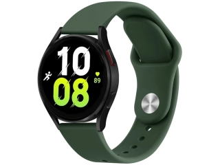 Samsung Galaxy Watch5 44mm Ersatz Armband Silikon nachtgrün