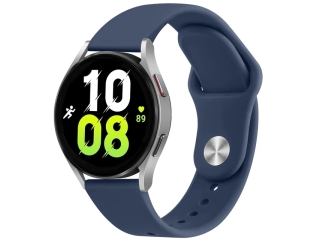 Samsung Galaxy Watch5 44mm Ersatz Armband Silikon navyblau