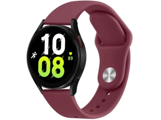 Samsung Galaxy Watch5 44mm Ersatz Armband Silikon bordeaux