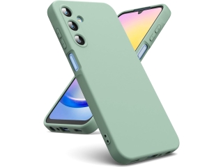 Samsung Galaxy A25 5G Liquid Silikon Case Hülle matcha green