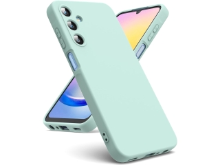 Samsung Galaxy A25 5G Liquid Silikon Case Hülle mint green