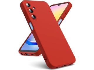 Samsung Galaxy A25 5G Liquid Silikon Case Hülle rot