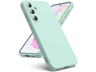 Samsung Galaxy A35 5G Liquid Silikon Case Hülle mint green