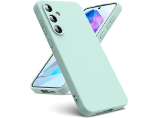 Samsung Galaxy A55 5G Liquid Silikon Case Hülle mint green