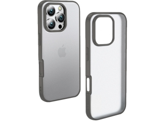 Apple iPhone 16 Pro Anti-Impact Hülle 2m Fallschutz stone grey