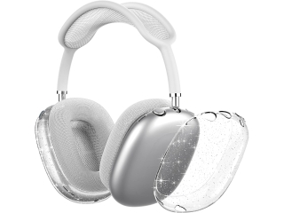 Apple AirPods Max Kopfhörergehäuse TPU Gummi Hülle Glitzer transparent