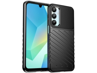 Samsung Galaxy A16 5G SpaceCase Stripes Impact-Resistant Hülle schwarz