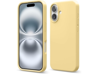 Apple iPhone 16 Liquid Silikon Case Hülle limoncello