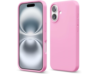 Apple iPhone 16 Liquid Silikon Case Hülle bubblegum