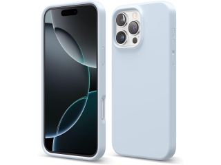 Apple iPhone 16 Pro Liquid Silikon Case Hülle ice blue