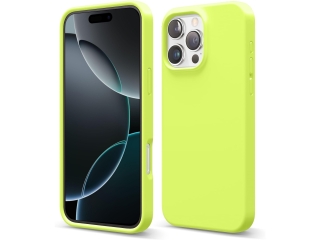 Apple iPhone 16 Pro Liquid Silikon Case Hülle tennis ball