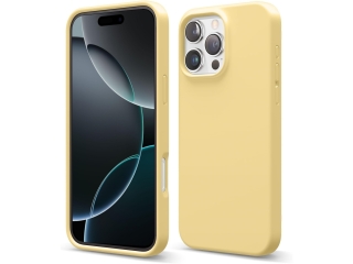 Apple iPhone 16 Pro Liquid Silikon Case Hülle limoncello