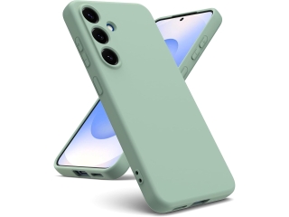 Samsung Galaxy S25+ Liquid Silikon Case Hülle matcha green