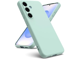 Samsung Galaxy S25+ Liquid Silikon Case Hülle mint green